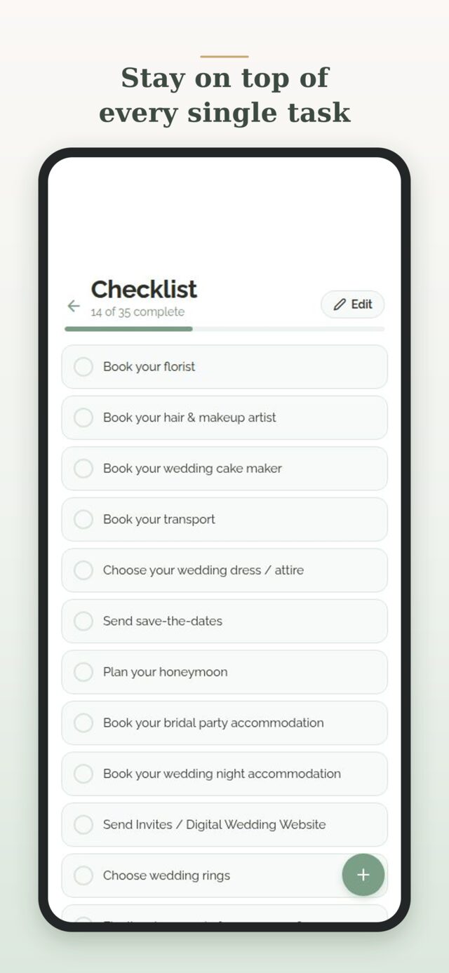 Wedding Checklist